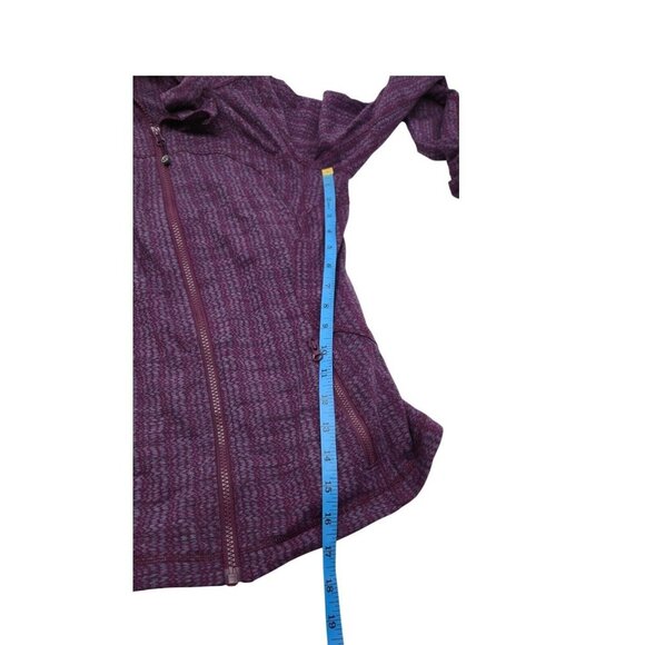 Lululemon Jacket Women 8 Maroon Forme Ziggy Wee September Athleisure Sportswear - Picture 3 of 5
